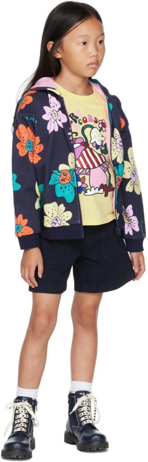 Kids Navy Cosmic Nature Hoodie