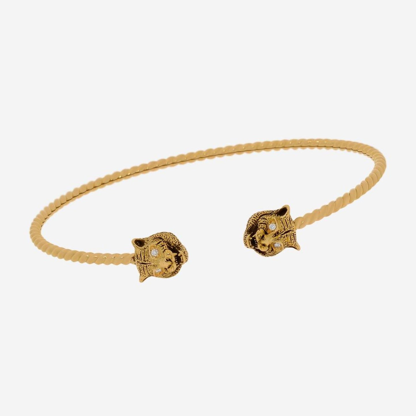 Gucci Le Marche Des Merveilles 18K Yellow Gold, Diamond Cuff Bracelet YBA526320001018