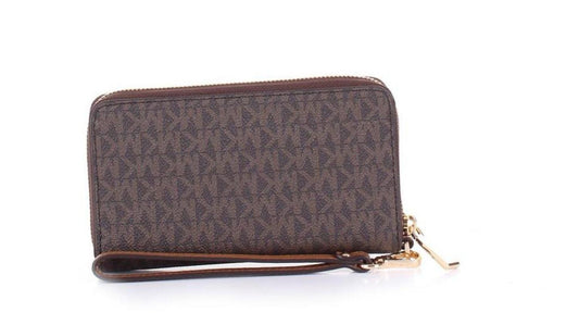 Michael Michael Kors Logo Plaque Zipped Wallet