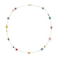 Gold-Tone Multicolor Crystal Scatter 31" Statement Necklace