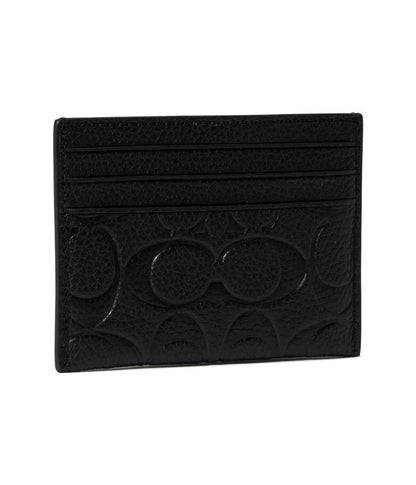 Flat Card Case in Signature Leather
