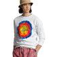 Logo Tie-Dye Print Fleece Sweatshirt