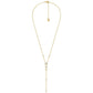 14K Gold Plated Sterling Silver Lariat Necklace
