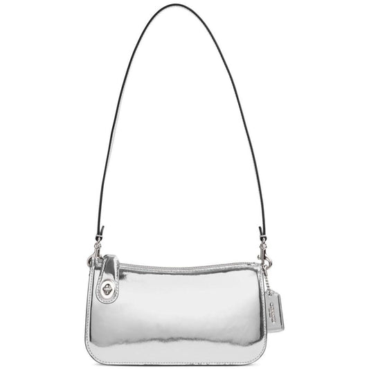 Mirror Metallic Leather Pochette