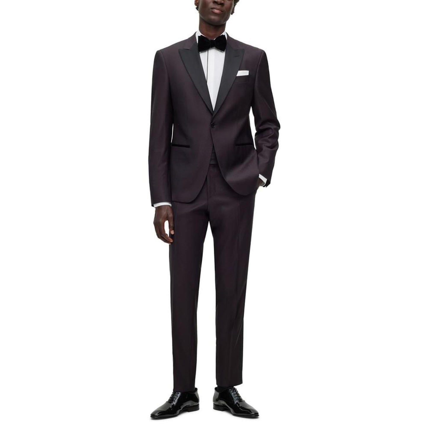 Men's Micro-Patterned Slim-Fit Tuxedo