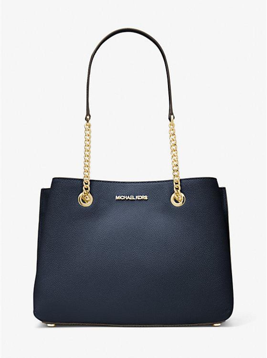 Teagan Large Pebbled Leather Shoulder Bag