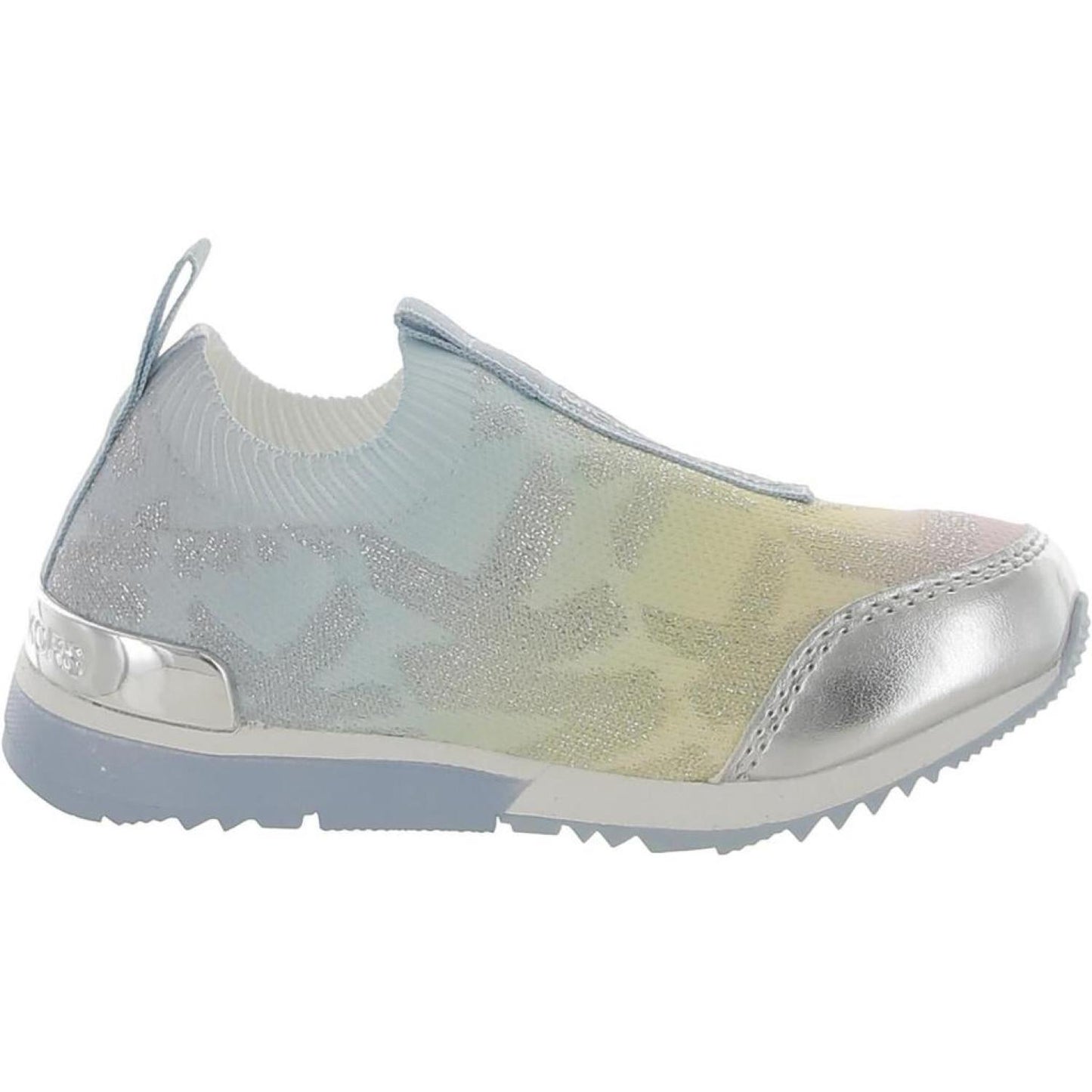 Girls Metallic Slip-On Casual and Fashion Sneakers