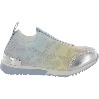 Girls Metallic Slip-On Casual and Fashion Sneakers