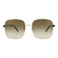Square/Rectangle-Frame Metal Sunglasses