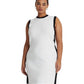 Plus Size Two-Tone Sleeveless Sweaterdress