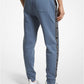 Logo Print Cotton Blend Joggers