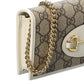 Gucci Horsebit 1955 GG Supreme Canvas & Leather Wallet On Chain
