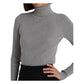 Metallic Turtleneck Sweater