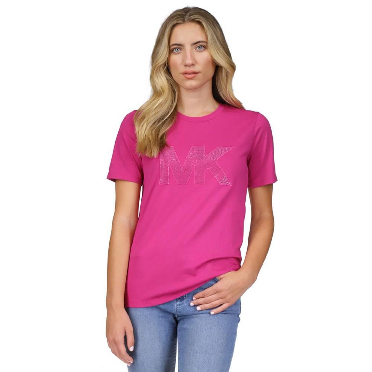 Women's Rhinestone-Logo T-Shirt