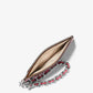 Small Pebbled Leather Chain Card Case
