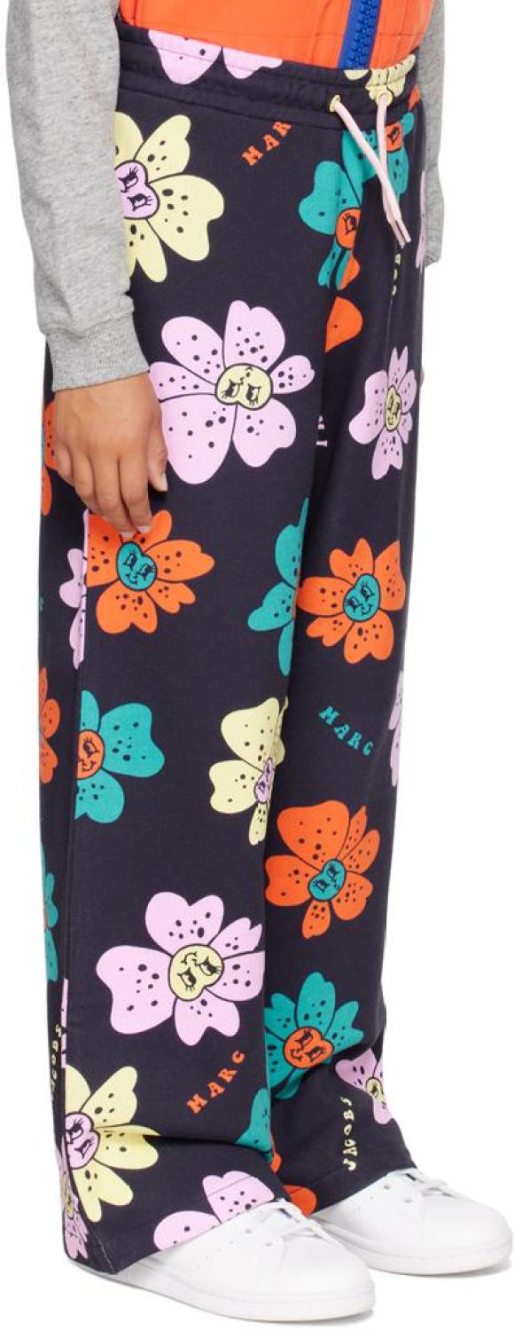 Kids Navy Floral Lounge Pants