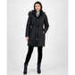 Women's Belted Faux-Fur-Trimmed Hooded Puffer Coat