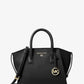 Avril Small Leather Top-Zip Satchel