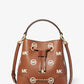 Mercer Small Logo Embossed Leather Bucket Bag