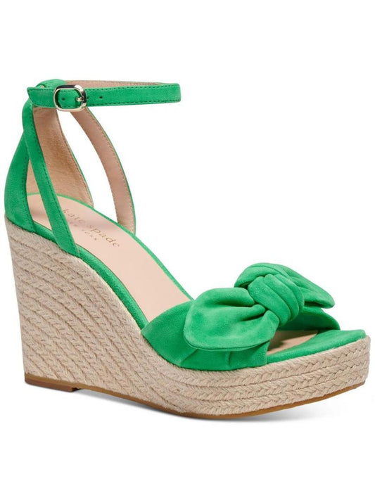 Tianna Womens Leather Open Toe Wedge Sandals