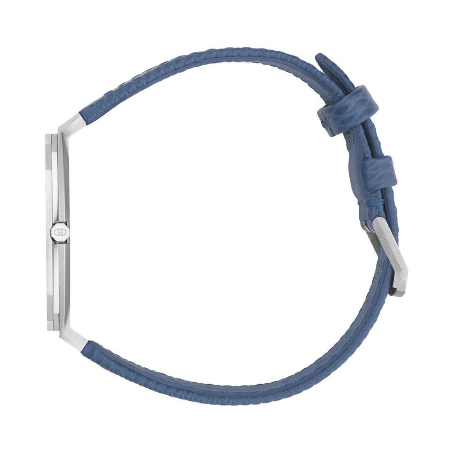 Women's Swiss 25H Blue Leather Strap Watch 34mm