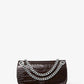 Christie Mini Crocodile Embossed Leather Envelope Bag
