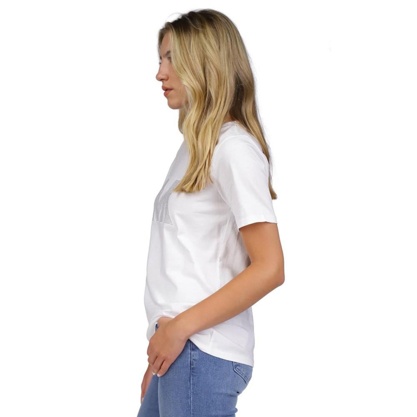 Women's Rhinestone-Logo T-Shirt