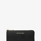 Jet Set Travel Large Saffiano Leather Quarter-Zip Wallet