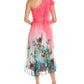 Marchesa Notte One-Shoulder Midi Dress