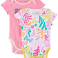 Two-Pack Baby Pink & White Bodysuits