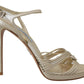 Prada  Leather Women'ss Ankle Strap Heels Stiletto Women's Sandal