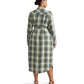 Plus Size Plaid Twill Shirtdress