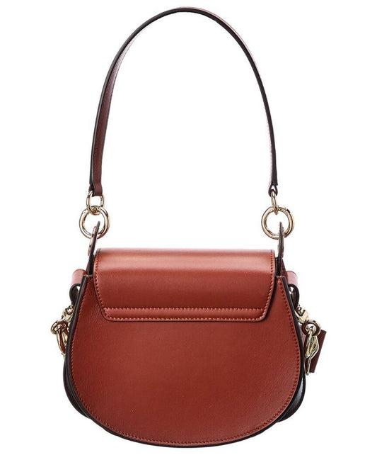 Chloé Tess Small Leather & Suede Shoulder Bag