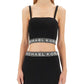 Michael Michael Kors Logo Waistband Sleeveless Top