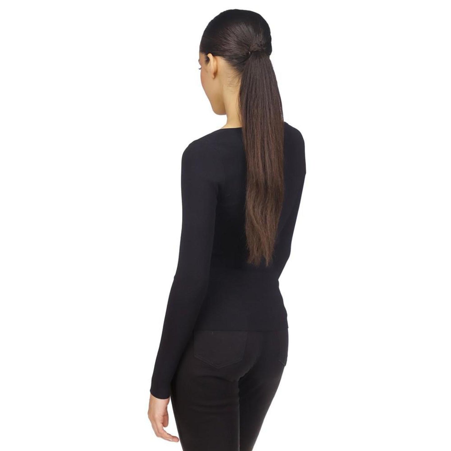 Women's Rhinestone Sweetheart-Neck Top