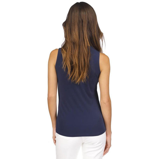 Women's Asymmetrical-Neck Ring Tank Top
