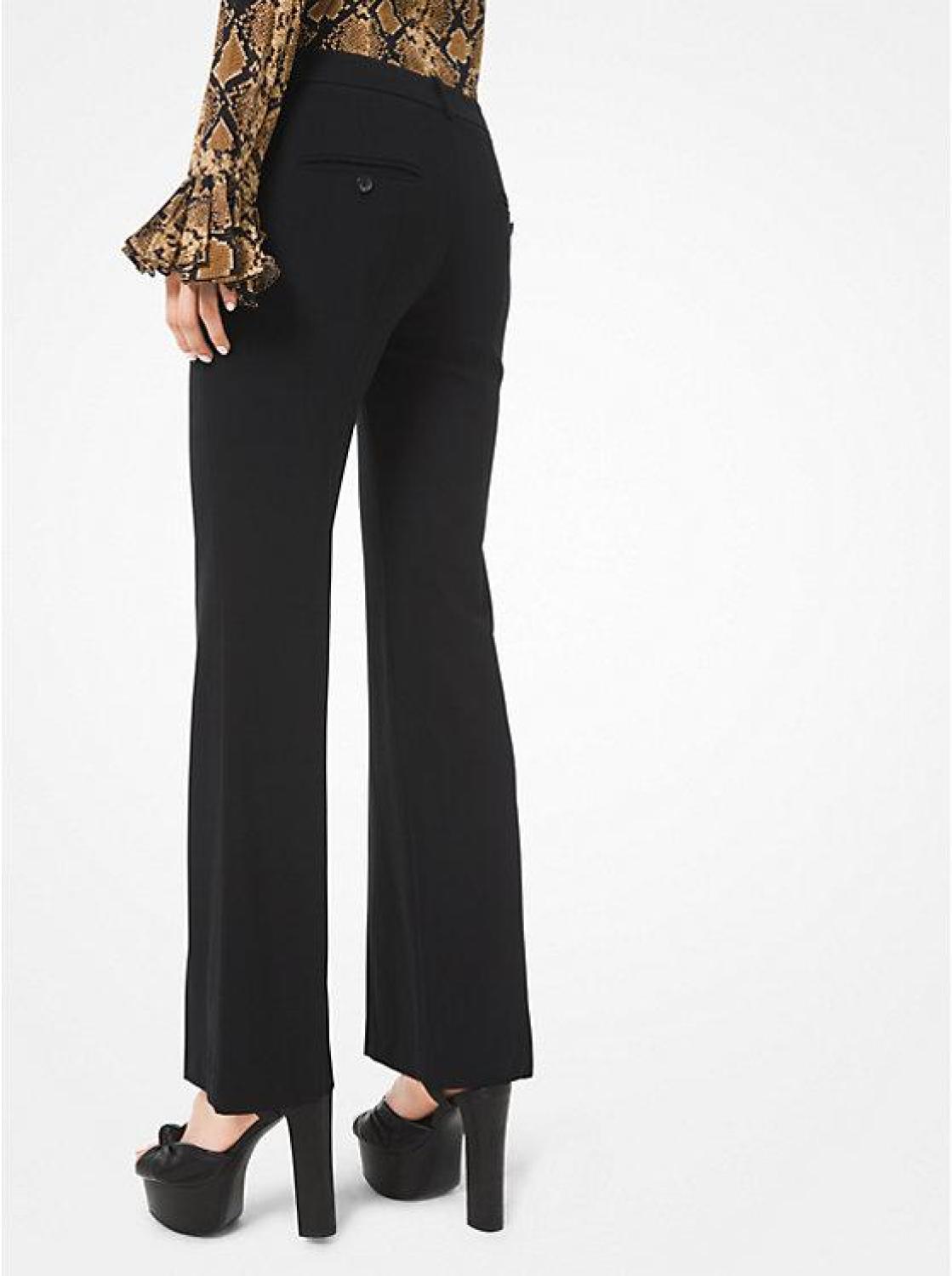 Wool-Serge Flared Trousers