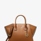 Avril Large Leather Top-Zip Satchel