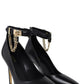Michael Michael Kors Logo Charm Ankle Strapped Pumps