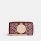 Coach Outlet Dempsey Large Phone Wallet In Signature Jacquard With Stripe And Coach Patch