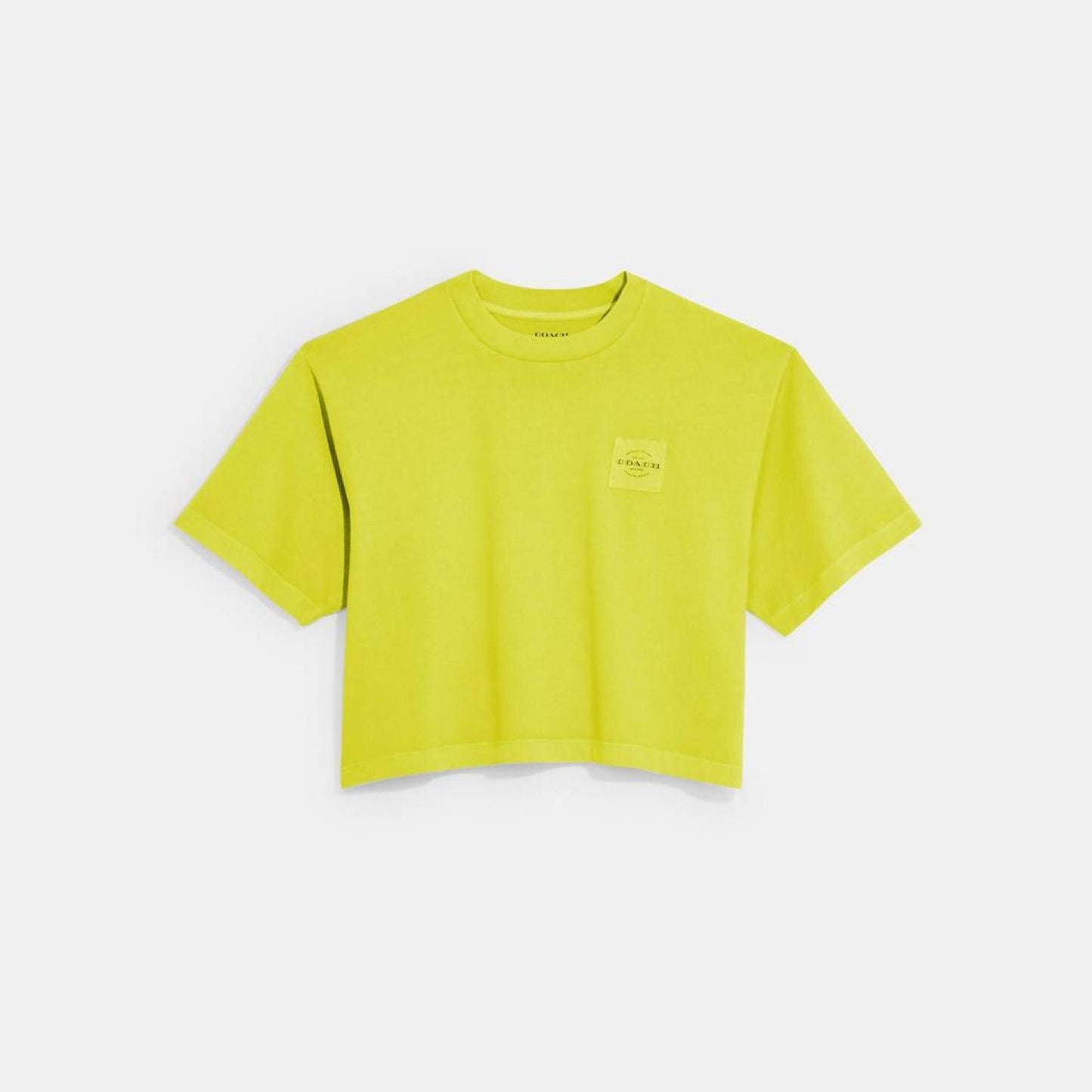 Coach Outlet Garment Dye Cropped T Shirt