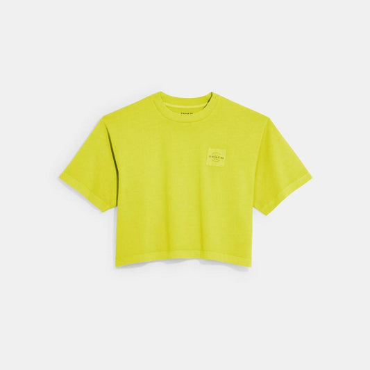 Coach Outlet Garment Dye Cropped T Shirt