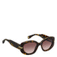 Safilo Rectangle Sunglasses, 56mm
