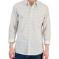 Mens Printed Slim Fit Button-Down Shirt