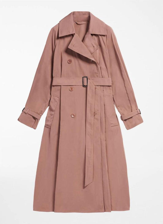 Efedra Radzimir Overcoat In Antique Rose