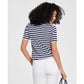 Women's Striped Chain-Neck T-Shirt, Regular & Petite