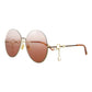 Round-Frame Metal Sunglasses