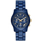 Women's Runway Chronograph Navy-Coated Stainless Steel Bracelet Watch, 38mm