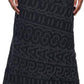 Black 'The Monogram' Midi Skirt