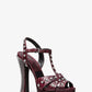 Rosanna Studded Python Platform Sandal